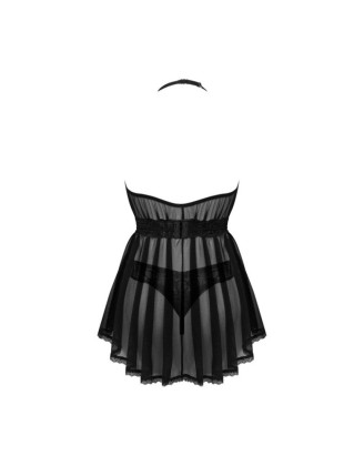 Serafia Nuisette et string - Noire