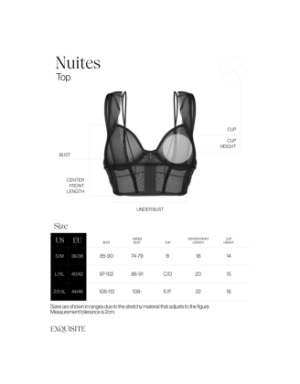 Nuites top - Noir