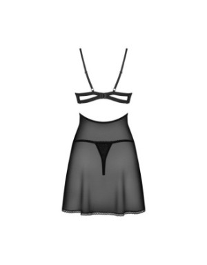 Nutris babydoll et String - Noire