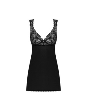 Donna Dream babydoll et String - Noire