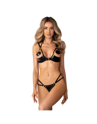 Keira Lise ensemble lingerie ouvert noir
