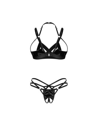 Keira Lise ensemble lingerie ouvert noir