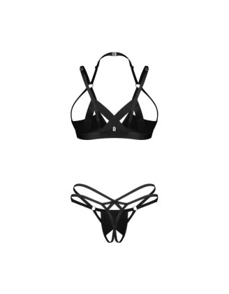 Keira Lise ensemble lingerie ouvert noir