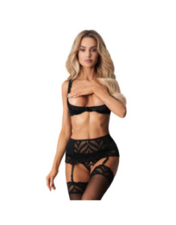 Lecille ensemble ouvert 3 pièces noir