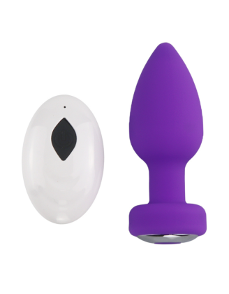 Plug anal vibrant en silicone avec télécommande sans fil