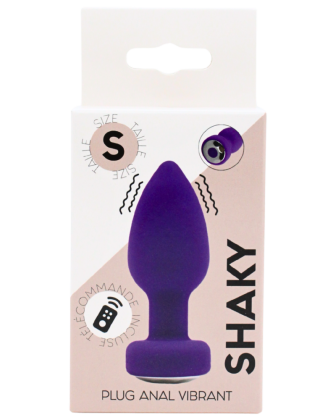Plug Anal Vibrant Télécommandé SHAKY Violet