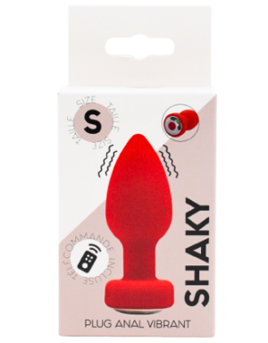 Plug Anal Vibrant Télécommandé SHAKY Rouge
