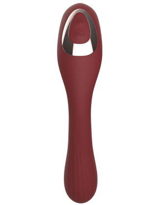 Stimulateur Clitoridien & Vibromasseur Point G 2-en-1 DINA Bordeaux 