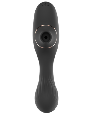 Stimulateur Clitoridien & Vibromasseur Point G 2-en-1 DINA Noir 