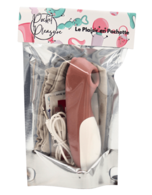 Stimulateur de clitoris Teddy Bear Pocket Pleasure + 1 dosette de lubrifiant 