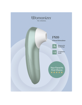 Stimulateur clitoridien sans contact  Pro turquoise 11 intensités – Womanizer