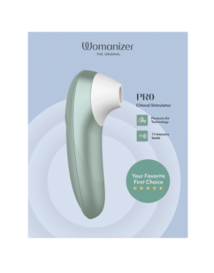 Stimulateur clitoridien sans contact  Pro turquoise 11 intensités – Womanizer