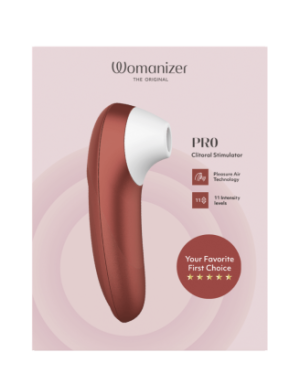 Stimulateur clitoridien sans contact  Pro rouge 11 intensités – Womanizer