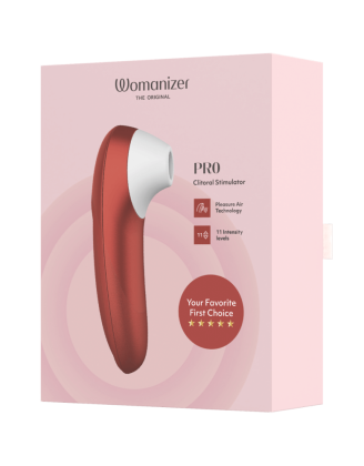 Stimulateur clitoridien sans contact  Pro rouge 11 intensités – Womanizer