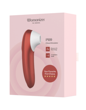 Stimulateur clitoridien sans contact  Pro rouge 11 intensités – Womanizer
