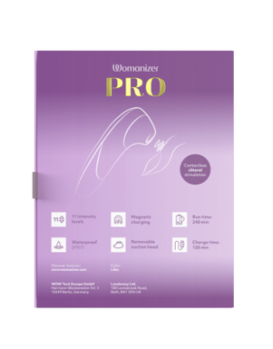 Stimulateur clitoridien sans contact  Pro violet 11 intensités – Womanizer