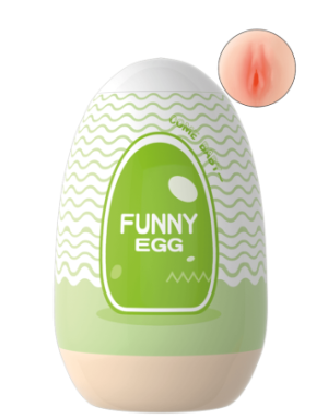 Gaine Masturbatrice Réutilisable FUNNY EGG – Design Réaliste Vagin lèvres fines