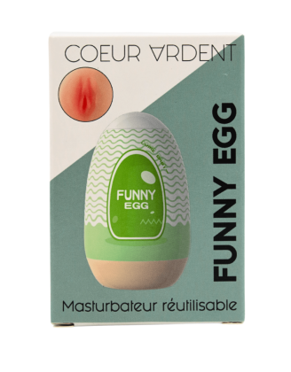Gaine Masturbatrice Réutilisable FUNNY EGG – Design Réaliste Vagin lèvres fines