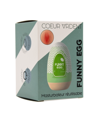 Gaine Masturbatrice Réutilisable FUNNY EGG – Design Réaliste Vagin lèvres fines