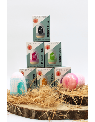 Gaine Masturbatrice Réutilisable FUNNY EGG – Design Réaliste Vagin lèvres fines