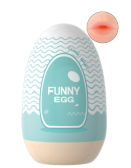 Gaine Masturbatrice Réutilisable FUNNY EGG – Design Réaliste Bouche