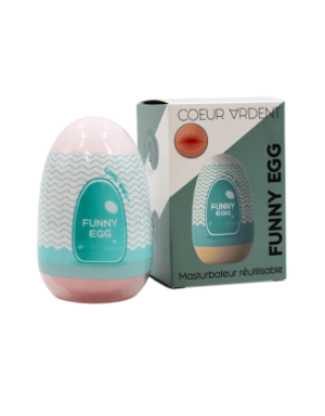 Gaine Masturbatrice Réutilisable FUNNY EGG – Design Réaliste Bouche
