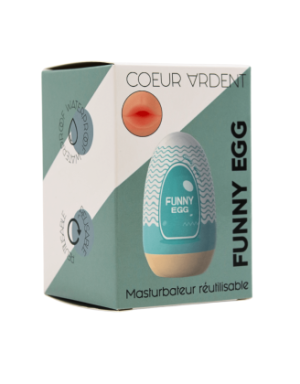 Gaine Masturbatrice Réutilisable FUNNY EGG – Design Réaliste Bouche