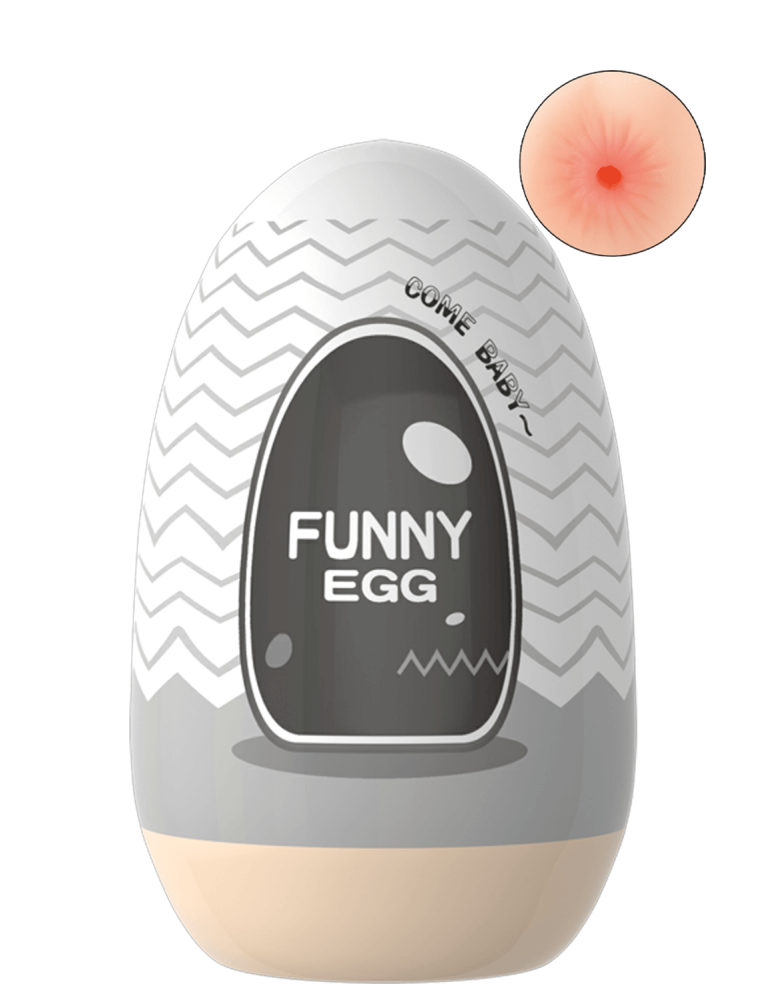 Gaine Masturbatrice Réutilisable FUNNY EGG – Design Réaliste Anus