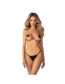 Lustique harnais soutien-gorge noir PREMIUM