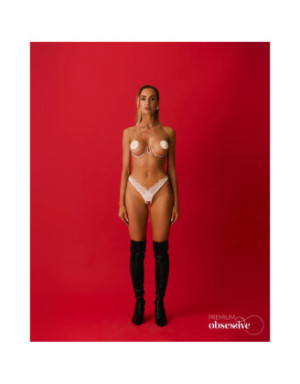 Lustique harnais soutien-gorge blanc PREMIUM