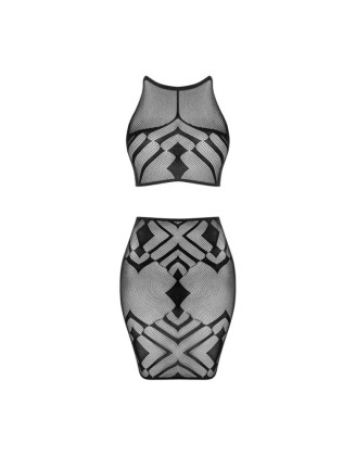 K101 top et jupe - Noire