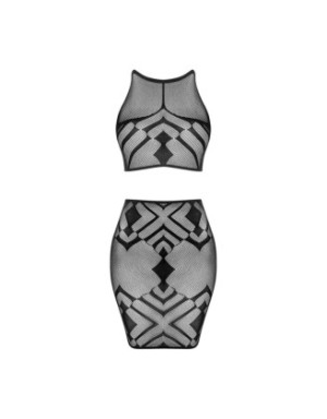 K101 top et jupe - Noire
