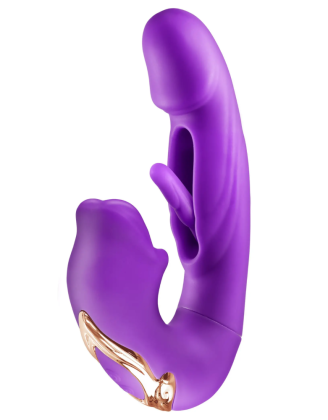 Vibromasseur rabbit 3-en-1 à triple stimulation Kissy