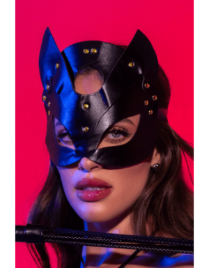 Masque félin en faux cuir - Mapalé