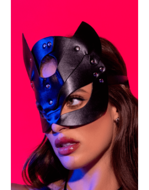 Masque félin en faux cuir - Mapalé