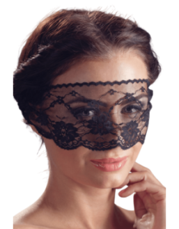 Masque pour les yeux en dentelle noire avec lien à nouer - Cottelli