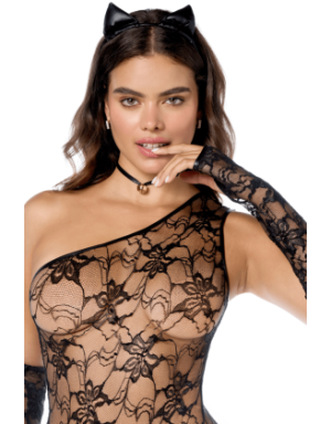 Costume sexy de chatte 5 pièces 