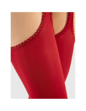 Diavola Bas jarretelles 60 DEN - Rouge