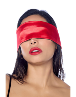 Accessoire coquin en satin réversible noir & rouge 