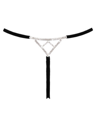 String bijou ouvert noir glamour - Cottelli