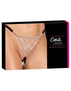 String bijou ouvert noir glamour - Cottelli