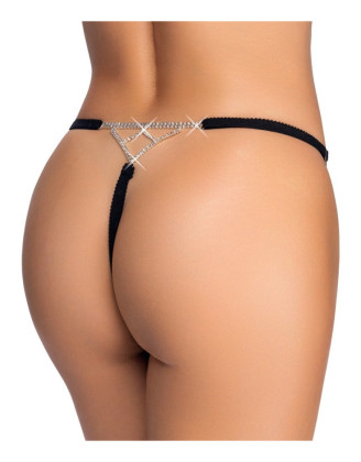 String bijou ouvert noir glamour - Cottelli