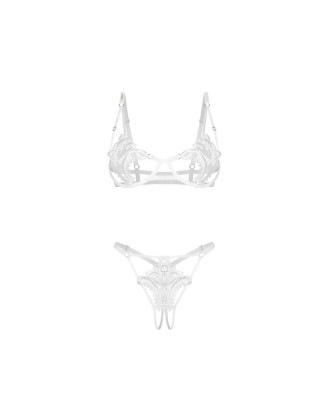Luise Sublim ensemble ouvert 2 pièces - Blanc