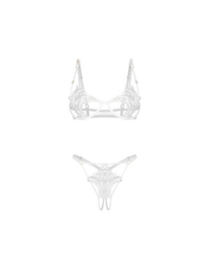 Luise Sublim ensemble ouvert 2 pièces - Blanc
