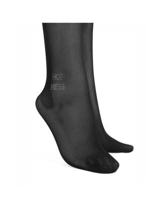 Norless MESS Collants ouverts noir