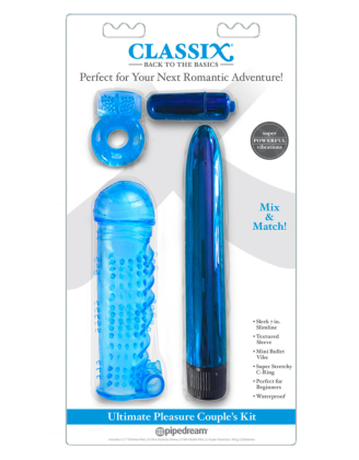 Coffret 4 sextoys bleu Classix 