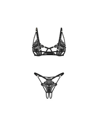 Luise Sublim ensemble ouvert 2 pièces - Noir