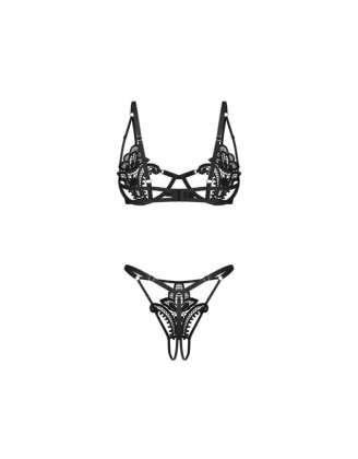 Luise Sublim ensemble ouvert 2 pièces - Noir