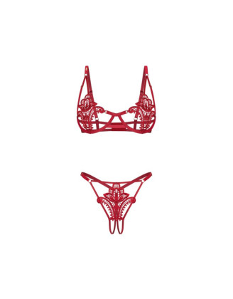 Luise Sublim ensemble ouvert 2 pièces - Rouge