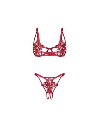 Luise Sublim ensemble ouvert 2 pièces - Rouge